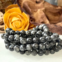 Larvikite 8mm Beaded bracelet