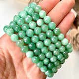 Aura Green Aventurine 8mm Faceted Beaded bracelet