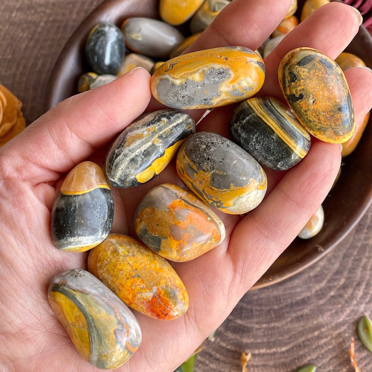 Bumblebee Jasper Tumbled Stone