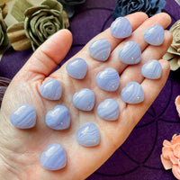 Small Blue Lace Agate Heart