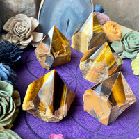 Tiger’s Eye Half Polished Point