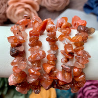 Carnelian Chip Bead Bracelet