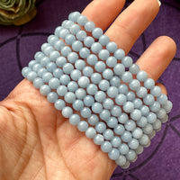 Angelite 6mm Beaded bracelet